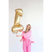 Picture of FOIL BALLOON PENIS GOLD 22 INCH